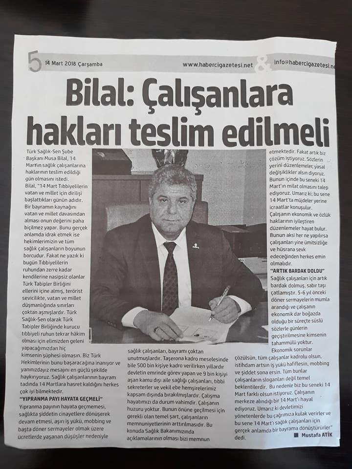 14 Mart Tıp Bayramı